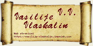 Vasilije Vlaškalin vizit kartica